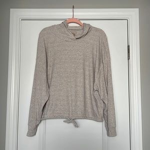 Shera Cinch Hem Knit Hoodie